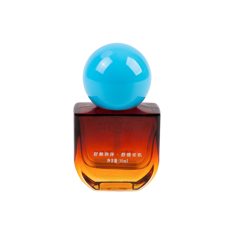 Gök mavisi abs kapaklı 30ml Amber Cam Şişe