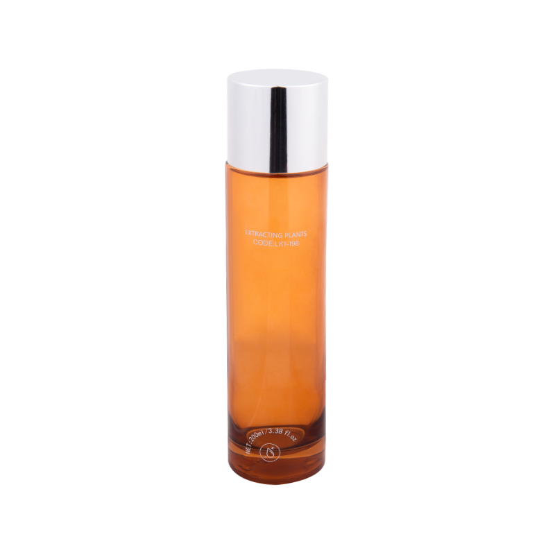 200ml Zarif Amber Cam Toner Losyon Şişesi
