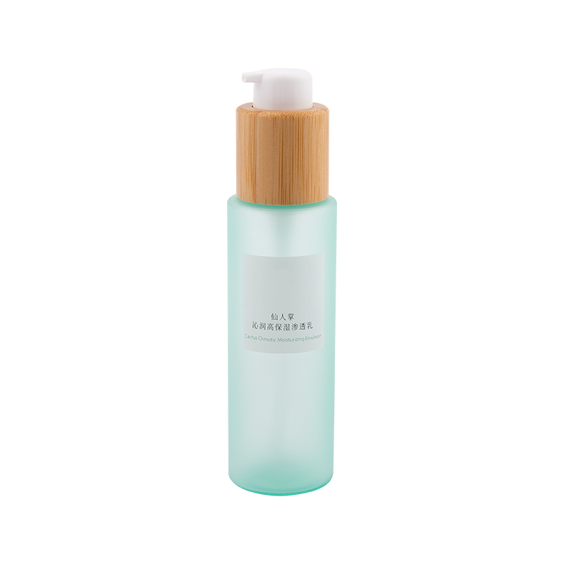 120ml zarif bambu-infüzyonlu evcil hayvan pres losyon şişesi