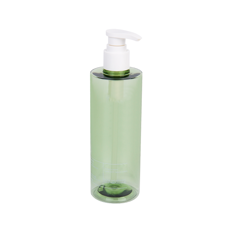 300ml zarif ince yeşil petg pompa şişesi
