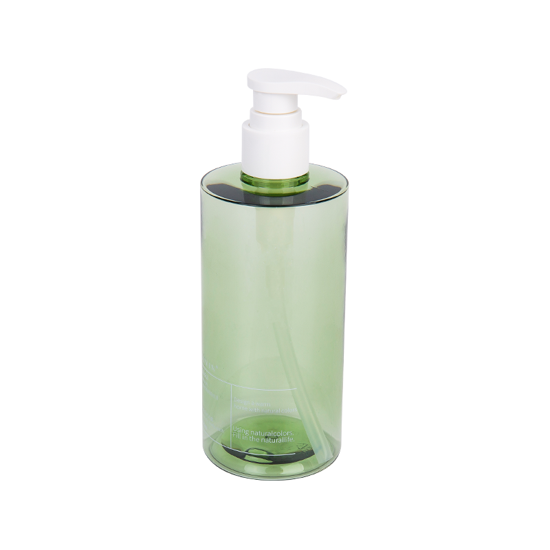 300ml zarif uzun yeşil petg pompa şişesi
